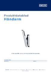 Håndarm Produktdatablad DA