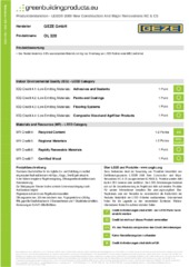 Produktdeklaration (LEED, DGNB, EPD) DE (784947)
