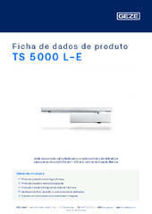 TS 5000 L-E Ficha de dados de produto PT