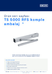 TS 5000 RFS komple ambalaj  * Ürün veri sayfası TR