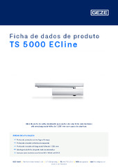 TS 5000 ECline Ficha de dados de produto PT