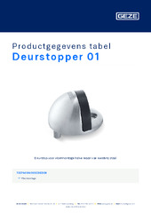 Deurstopper 01 Productgegevens tabel NL