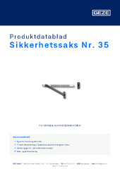Sikkerhetssaks Nr. 35 Produktdatablad NB