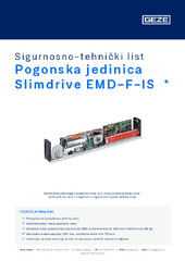Pogonska jedinica Slimdrive EMD-F-IS  * Sigurnosno-tehnički list HR
