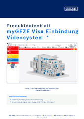 myGEZE Visu Einbindung Videosystem  * Produktdatenblatt DE
