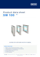 SW 100  * Product data sheet EN