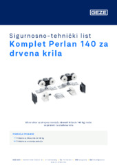 Komplet Perlan 140 za drvena krila Sigurnosno-tehnički list HR