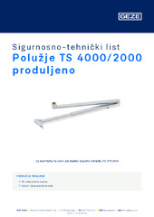 Polužje TS 4000/2000 produljeno Sigurnosno-tehnički list HR