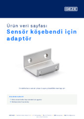 Sensör köşebendi için adaptör Ürün veri sayfası TR