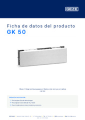 GK 50 Ficha de datos del producto ES