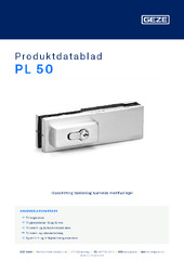 PL 50 Produktdatablad DA