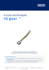 IQ gear  * Fiche technique FR