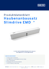 Haubenanbausatz Slimdrive EMD  * Produktdatenblatt DE