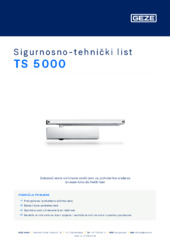 TS 5000 Sigurnosno-tehnički list HR