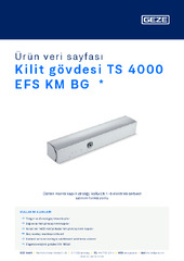 Kilit gövdesi TS 4000 EFS KM BG  * Ürün veri sayfası TR