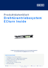 Drehtürantriebssystem ECturn Inside Produktdatenblatt DE