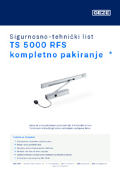 TS 5000 RFS kompletno pakiranje  * Sigurnosno-tehnički list HR