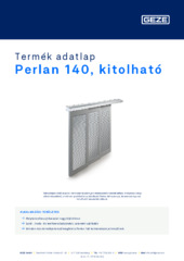 Perlan 140, kitolható Termék adatlap HU