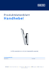 Handhebel Produktdatenblatt DE