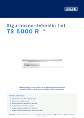TS 5000 R  * Sigurnosno-tehnički list HR