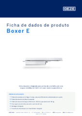 Boxer E Ficha de dados de produto PT