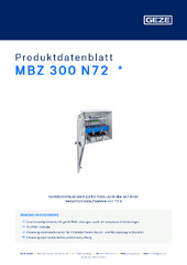 MBZ 300 N72  * Produktdatenblatt DE