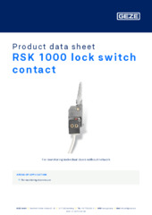 RSK 1000 lock switch contact Product data sheet EN