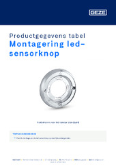 Montagering led-sensorknop Productgegevens tabel NL