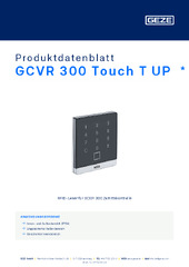 GCVR 300 Touch T UP  * Produktdatenblatt DE