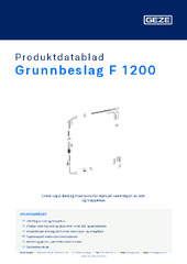 Grunnbeslag F 1200 Produktdatablad NB