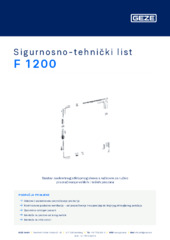 F 1200 Sigurnosno-tehnički list HR