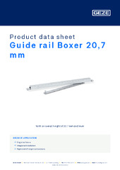 Guide rail Boxer 20,7 mm Product data sheet EN