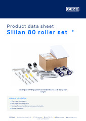 Slilan 80 roller set  * Product data sheet EN