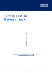 Power lock Termék adatlap HU