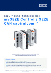 myGEZE Control s GEZE CAN sabirnicom  * Sigurnosno-tehnički list HR