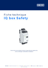 IQ box Safety Fiche technique FR