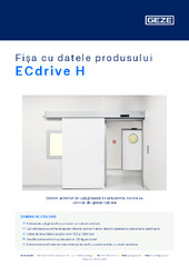 ECdrive H Fișa cu datele produsului RO