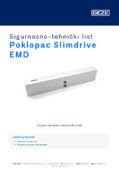 Poklopac Slimdrive EMD Sigurnosno-tehnički list HR