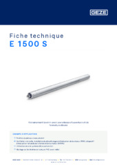 E 1500 S Fiche technique FR