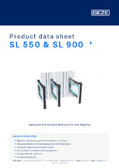 SL 550 & SL 900  * Product data sheet EN