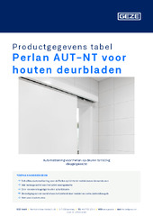 Perlan AUT-NT voor houten deurbladen Productgegevens tabel NL