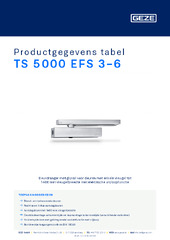 TS 5000 EFS 3-6 Productgegevens tabel NL