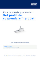 Set profil de suspendare îngropat Fișa cu datele produsului RO