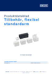 Zubehör flexible Gestänge Produktdatablad SV
