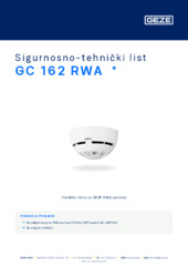 GC 162 RWA  * Sigurnosno-tehnički list HR