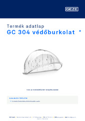 GC 304 védőburkolat  * Termék adatlap HU