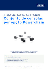 Conjunto de consolas por opção Powerchain Ficha de dados de produto PT