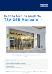 TSA 355 Manuale  * Scheda tecnica prodotto IT