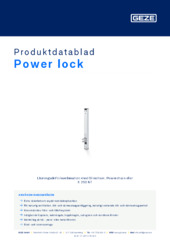 Power lock Produktdatablad SV