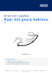 Kapı üst geçiş kablosu Ürün veri sayfası TR